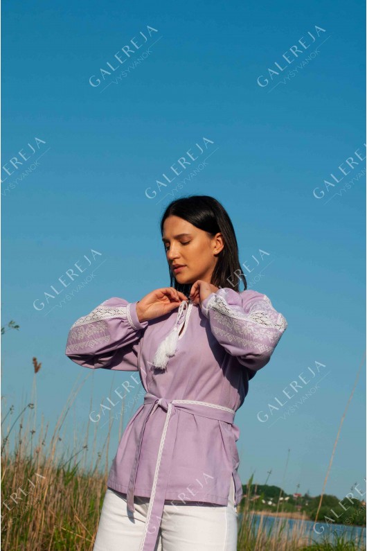 Жіноча вишиванка "Сокальська фіолетова"