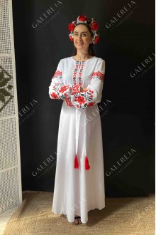 Dress embroidered "Prague Flowers"