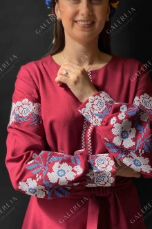 Dress embroidered "Prague Flowers"