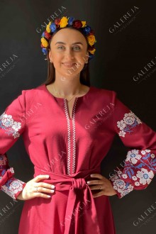 Dress embroidered "Prague Flowers"