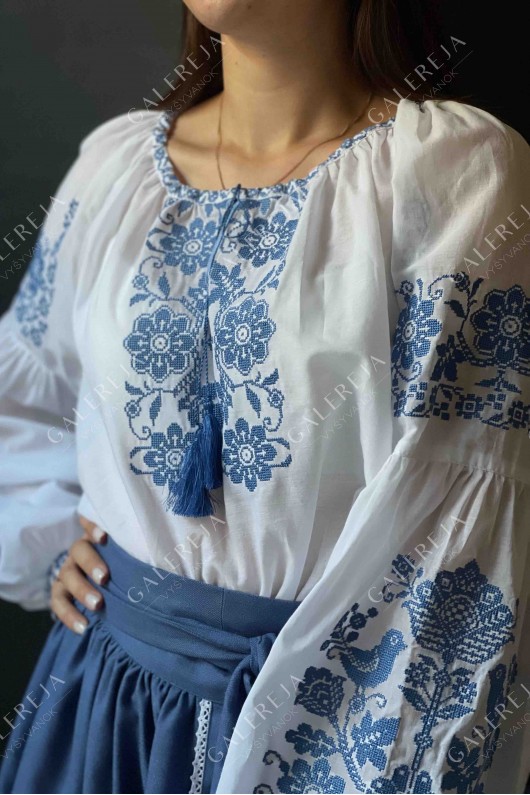 Women's embroidered blouse «Cuckoo»