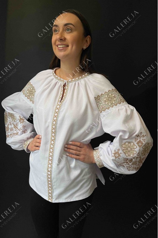 Women's embroidered blouse «Cuckoo»