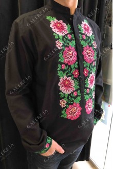 Men's shirt «Dahlias»