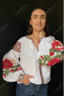 Women's embroidered blouse "Poppies"