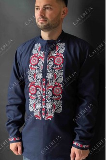 Men's shirt "Petrykiv painting"