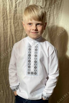 Embroidered shirt for a boy "Rhomb"
