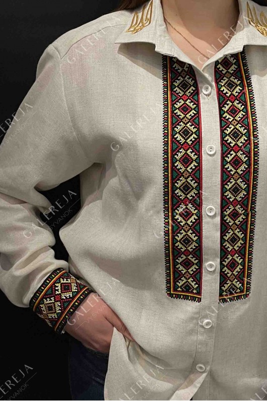 Women's embroidered shirt "Rhombus"