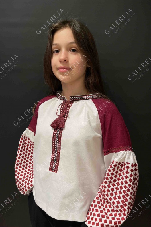 Embroidered blouse for a girl "Rhombus"