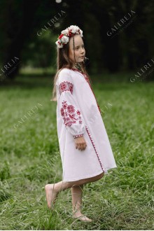 Dress embroidered for a girl "Cuckoo"