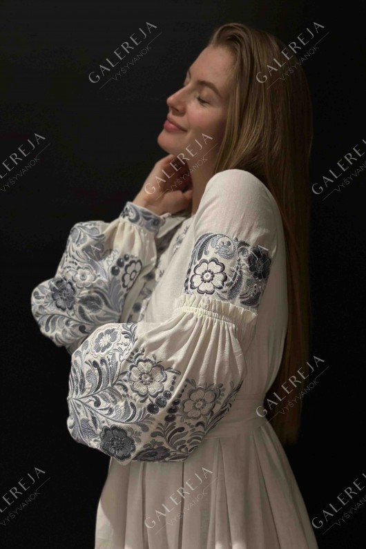 Women's embroidered dress "Petrykivsky painting"