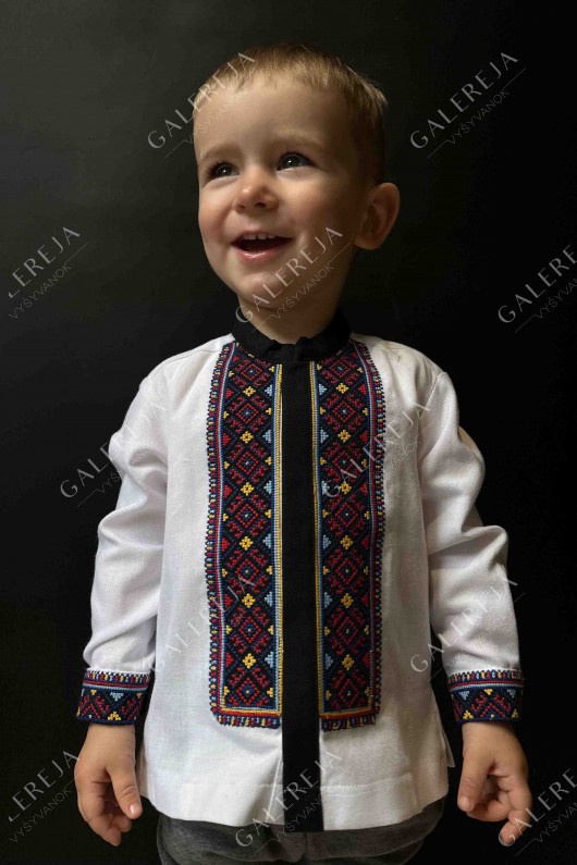 Embroidered shirt for a boy "Geometry"