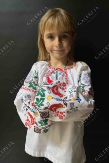 Girls' embroidered blouse "Cuckoo"