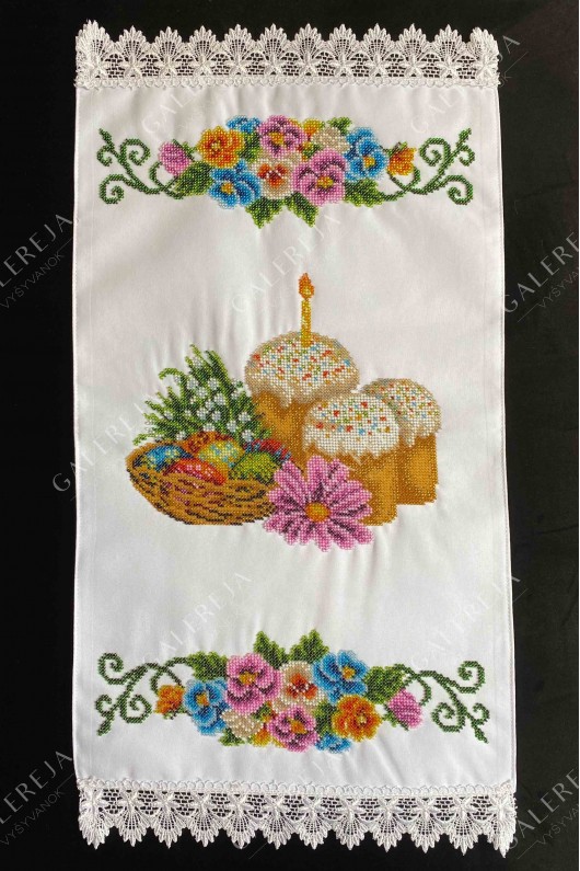 Easter towel "With flowers" No. 20