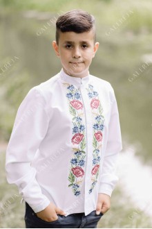 Сорочка вишита для хлопчика «Польові квіти»