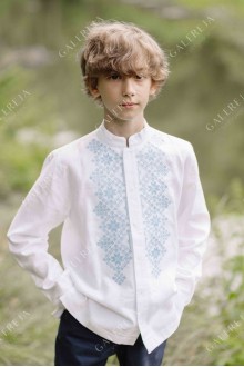 Embroidered shirt for a boy "Monochrome"