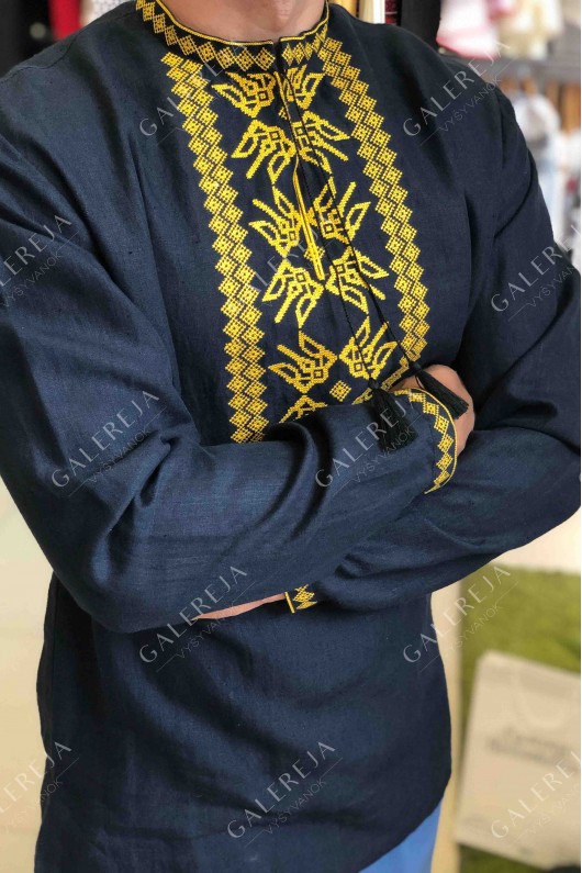 Men's embroidered shirt "Patriotic"