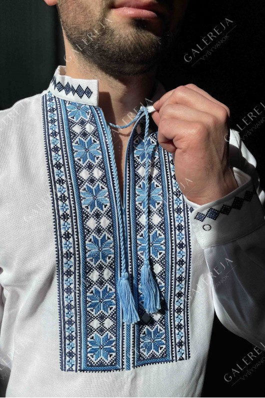 Men's embroidered shirt "Rhombus"