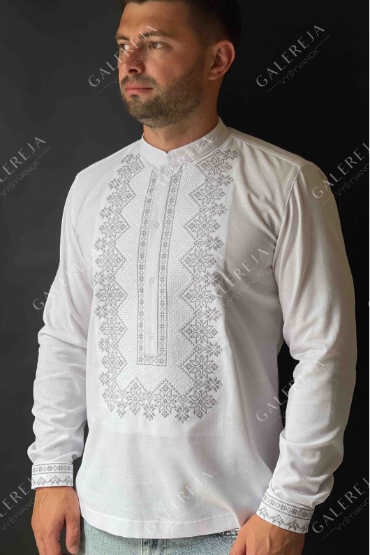 Men's embroidered shirt  "Diplomat"