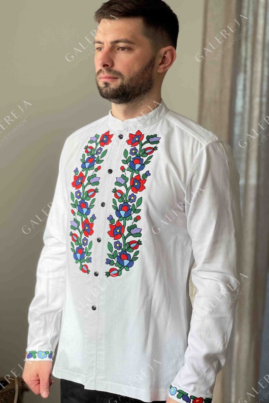 Men's embroidered shirt "Prisoner to the tulle"