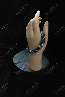 Bracelet "Blue stripe harness" No. 116