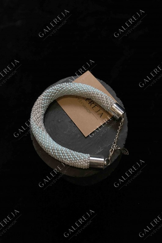Bracelet "Blue-gray harness" No. 116