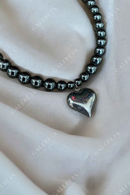 Steel Heart Necklace №212