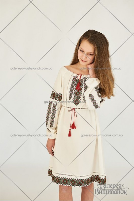 Сукня вишита для дівчинки «ГВ4412»