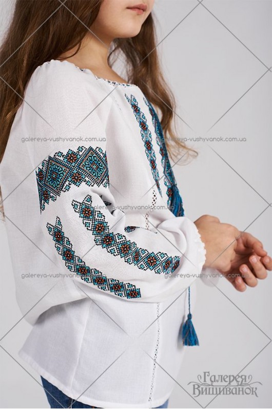 Блузка вишита для дівчинки «ГВ4411»