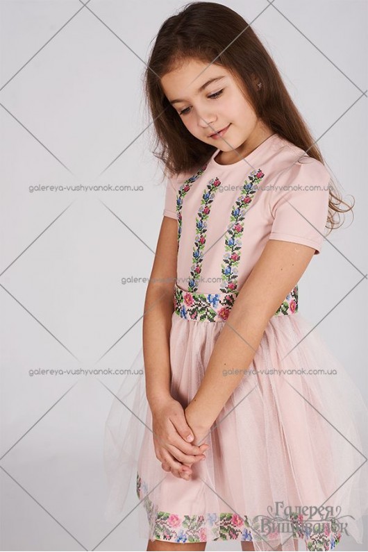Сукня вишита для дівчинки «ГВ4181» 