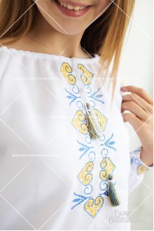 Блузка  вишита для дівчинки «Патріотична» 