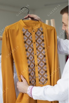 Men's embroidered shirt "Autumn"