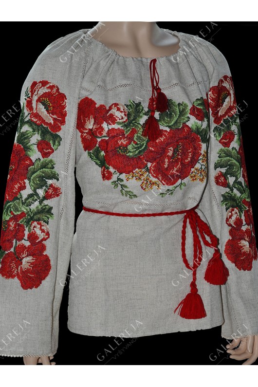 Жіноча вишита блузка «ГВ2101»