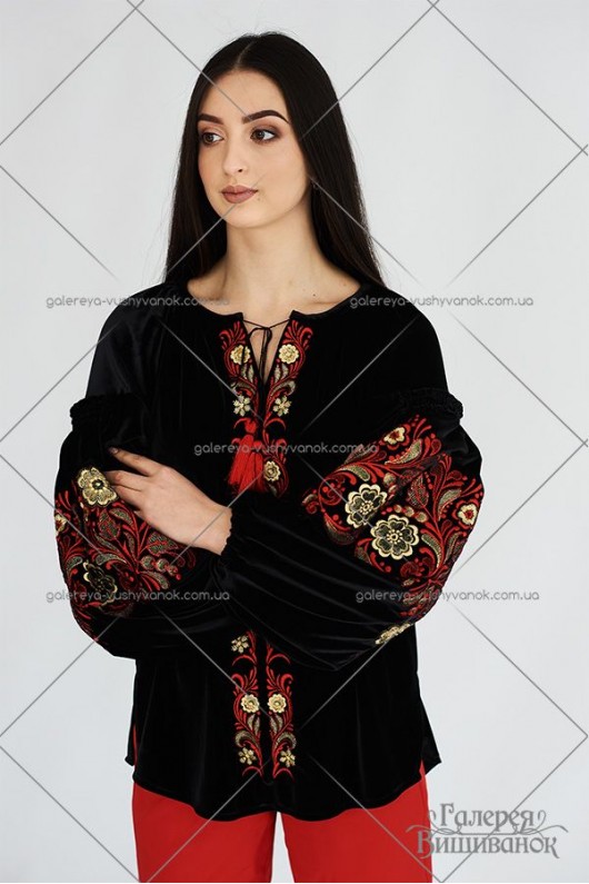 Жіноча блузка «Оксамит» 