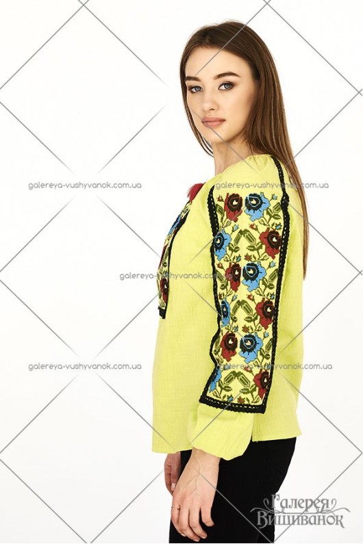 Жіноча вишита блузка «ГВ2471»