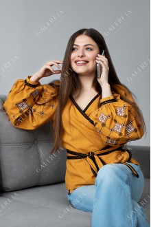 Women's embroidered blouse "Autumn Zatin"