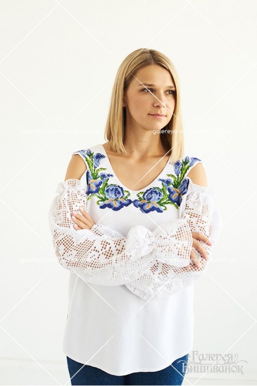 Ексклюзивна жіноча блузка «Іриси»