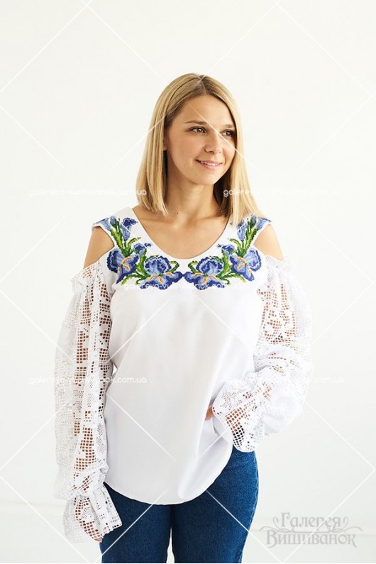 Ексклюзивна жіноча блузка «Іриси»
