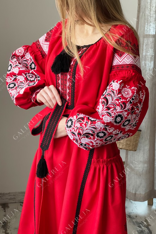 Жіноче вишите сукня «Петриківський»