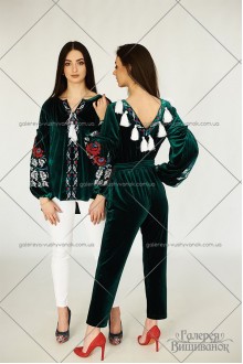 Жіноча блузка «Троянда-оксамит»