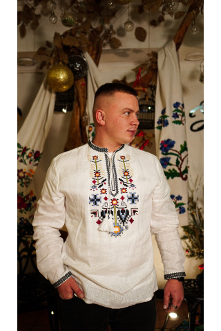 Men’s embroidered shirt “Family Tree”