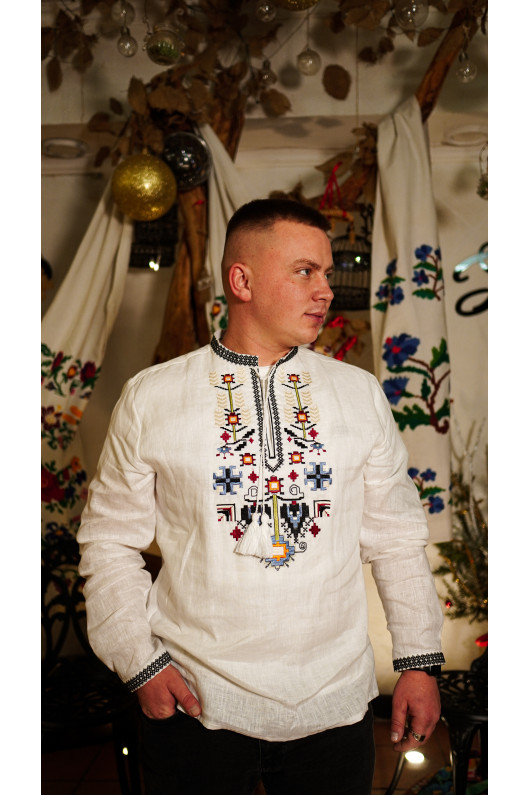 Men’s embroidered shirt “Family Tree”