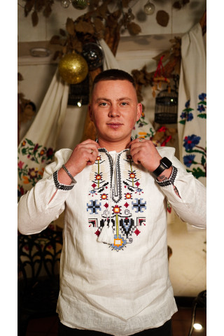 Men’s embroidered shirt “Family Tree”