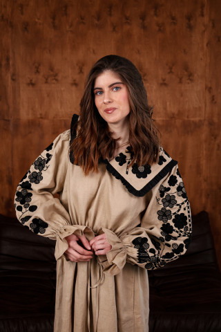   Women's Embroidered Dress "Family Tree"