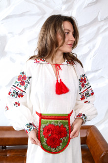 Embroidered pocket "Red Rose"