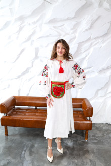 Women's Embroidered Dress "Multicolored"