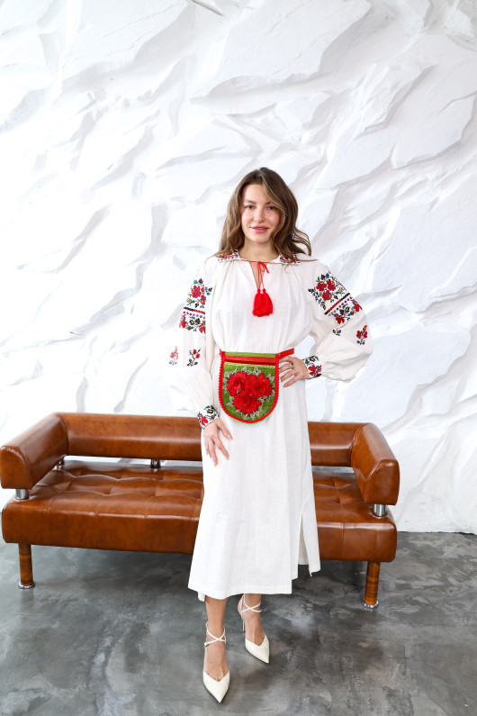 Women's Embroidered Dress "Multicolored"