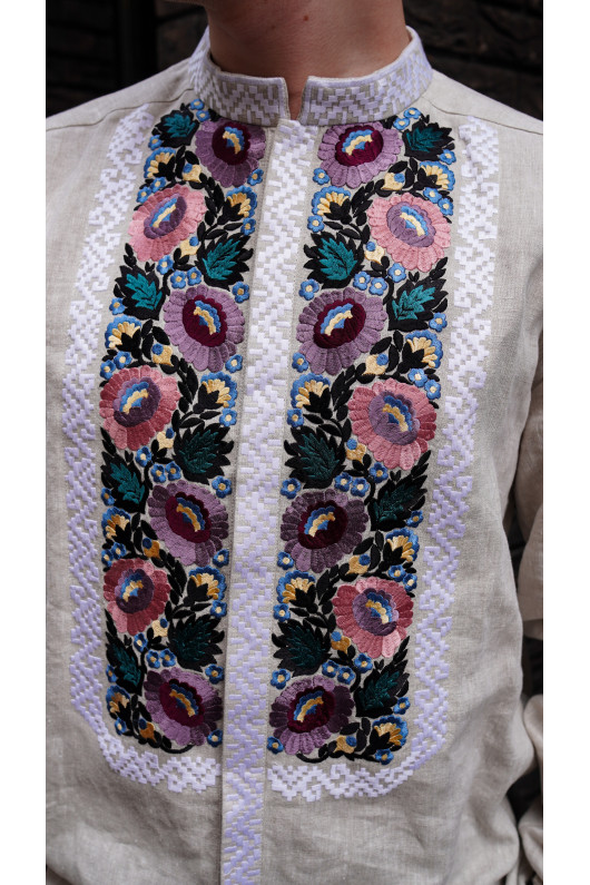 Men’s embroidered shirt “Mallows”
