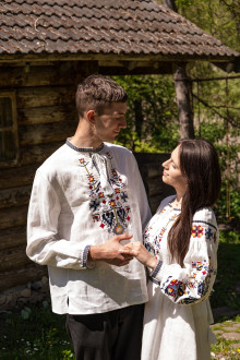 Couple Embroidered Shirts "Family Tree"