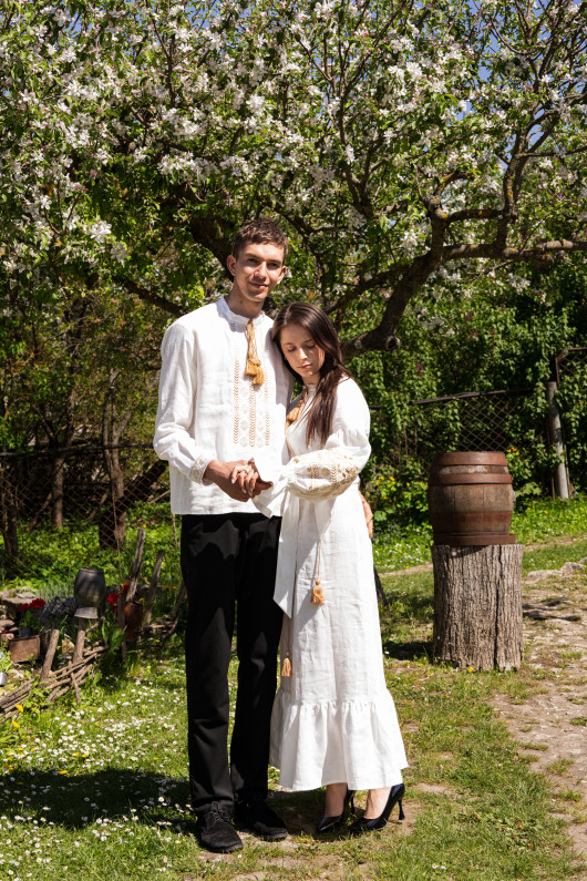 Couple Embroidered Shirts "Hutsulka"