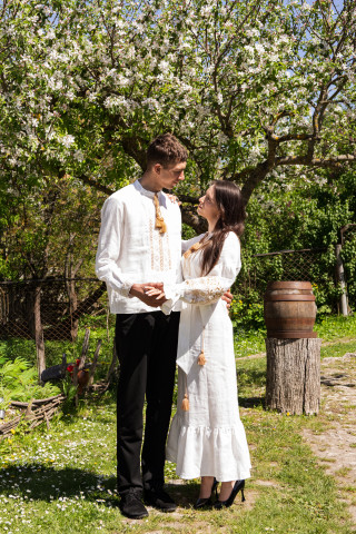 Couple Embroidered Shirts "Hutsulka"